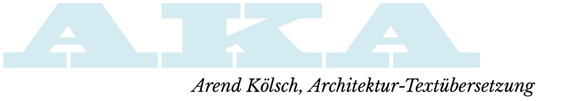 Arend Kölsch, Architektur-Textübersetzung